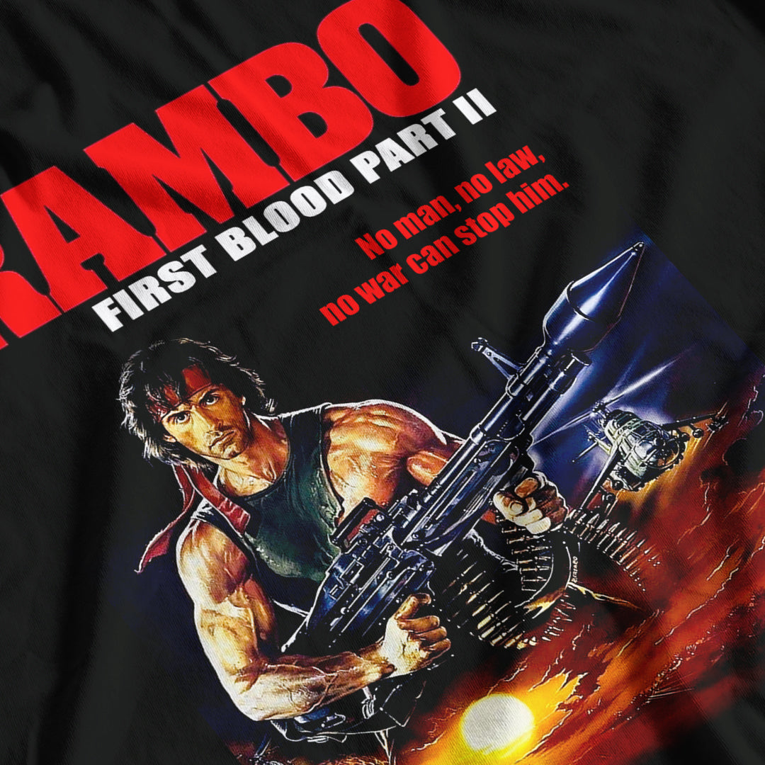 Rambo First Blood Part II Movie Poster T-Shirt