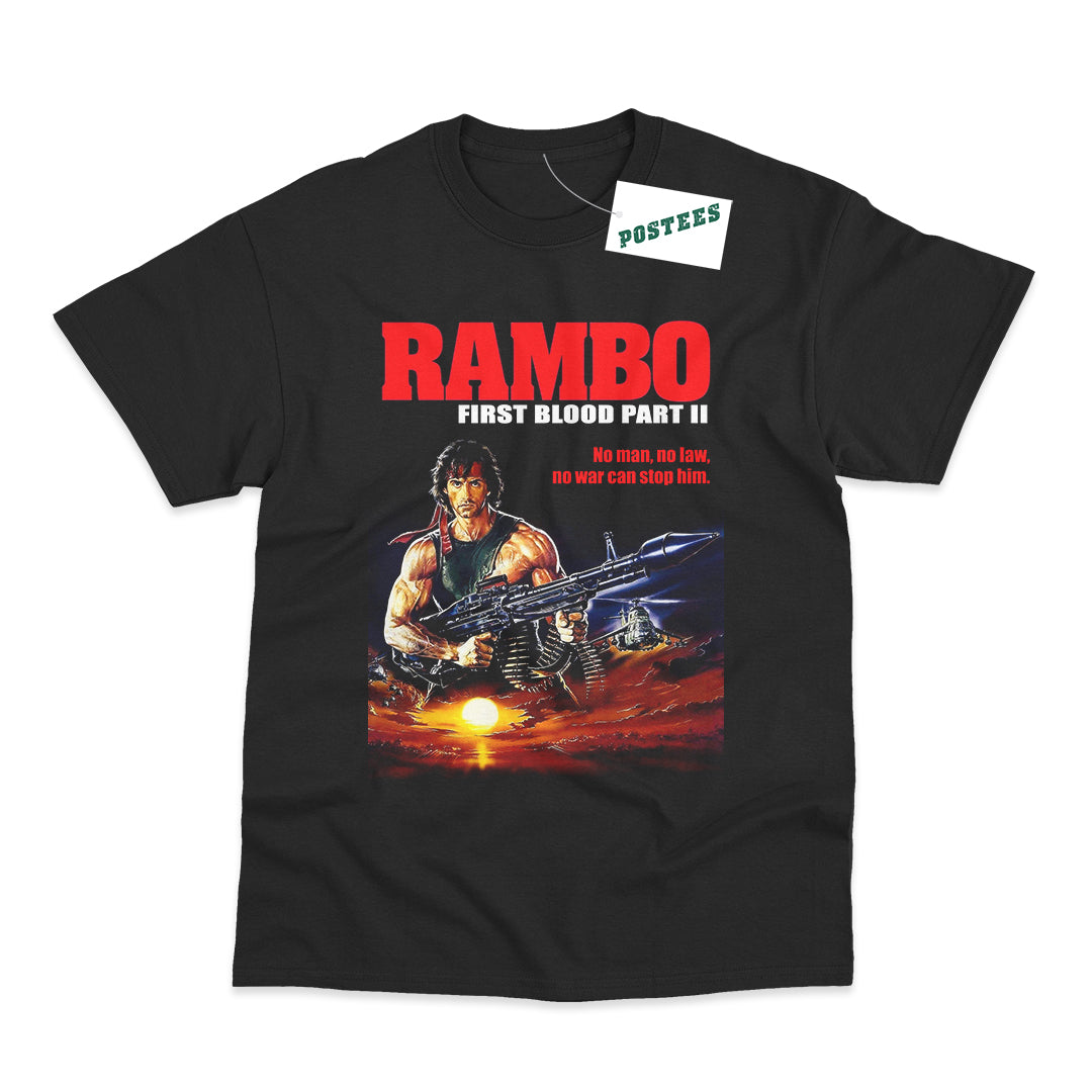 Rambo First Blood Part II Movie Poster T-Shirt