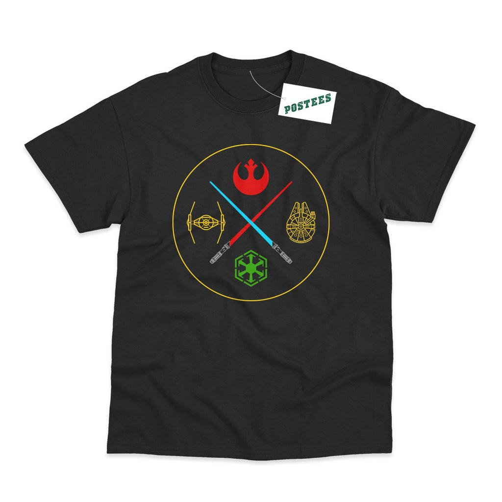 Star Wars Inspired Rebels Vs Empire T-Shirt - Postees