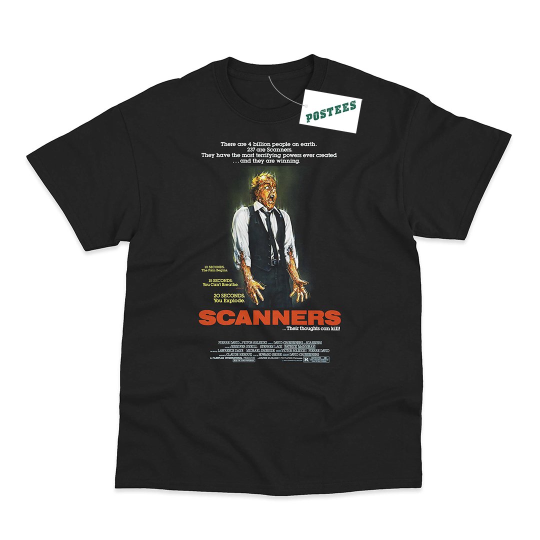 Scanners Inspired Movie Poster T-Shirt - Postees