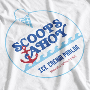 Stranger Things Inspired Scoops Ahoy Ice Cream Parlor T-Shirt - Postees