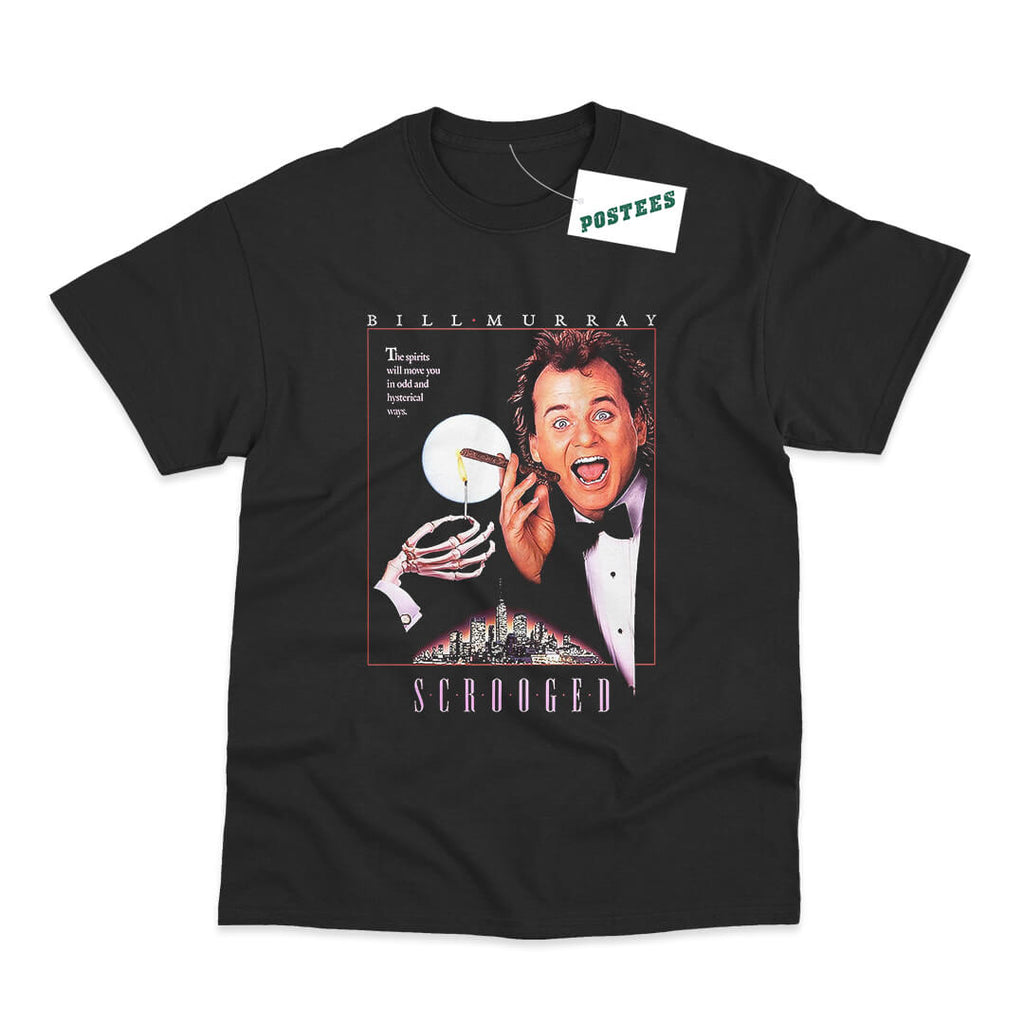 Scrooged Inspired Movie Poster DTG Printed T-Shirt