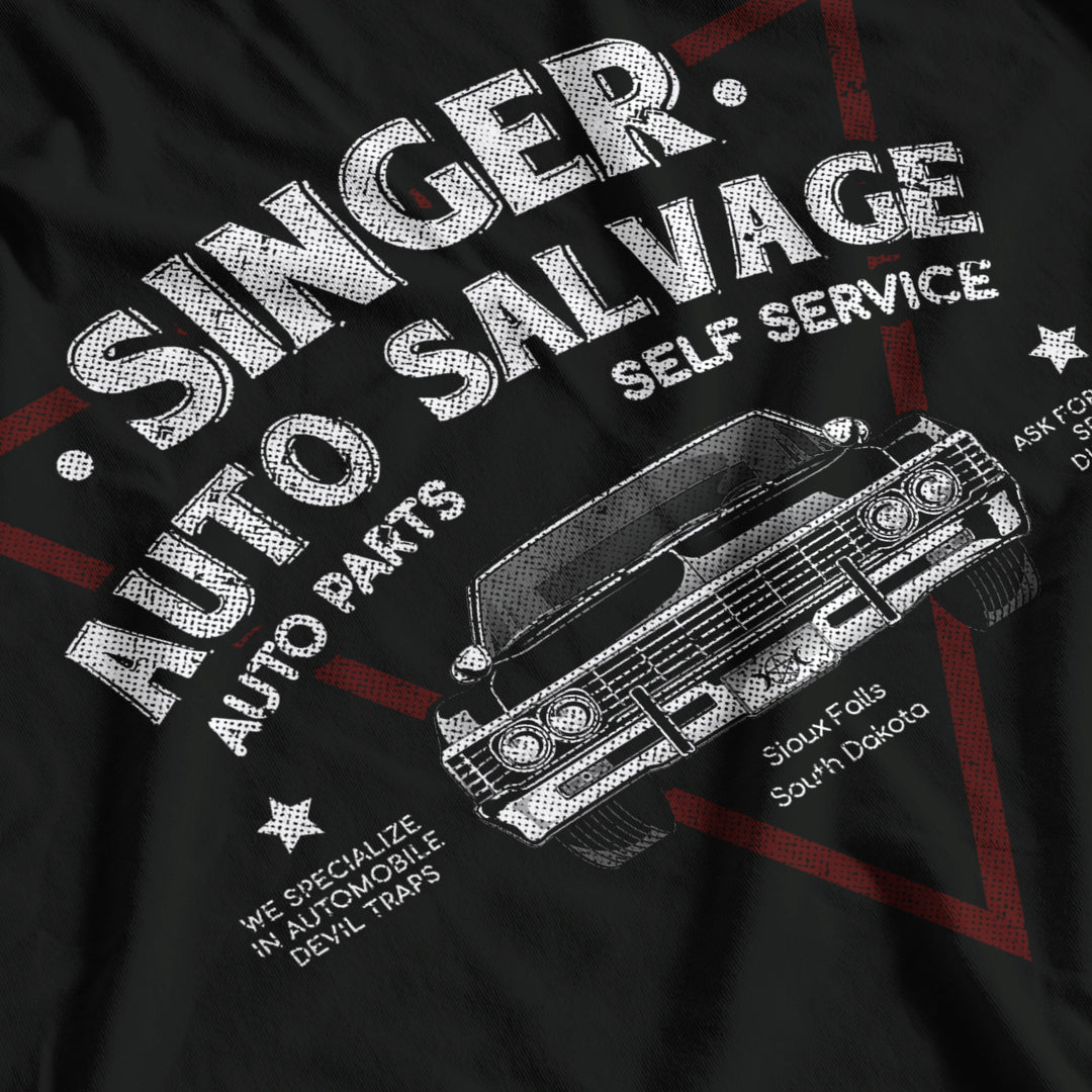 Supernatural Inspired Singer Auto Salvage T-Shirt