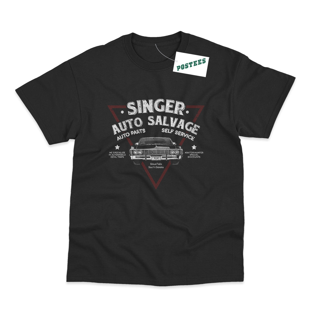 Supernatural Inspired Singer Auto Salvage T-Shirt