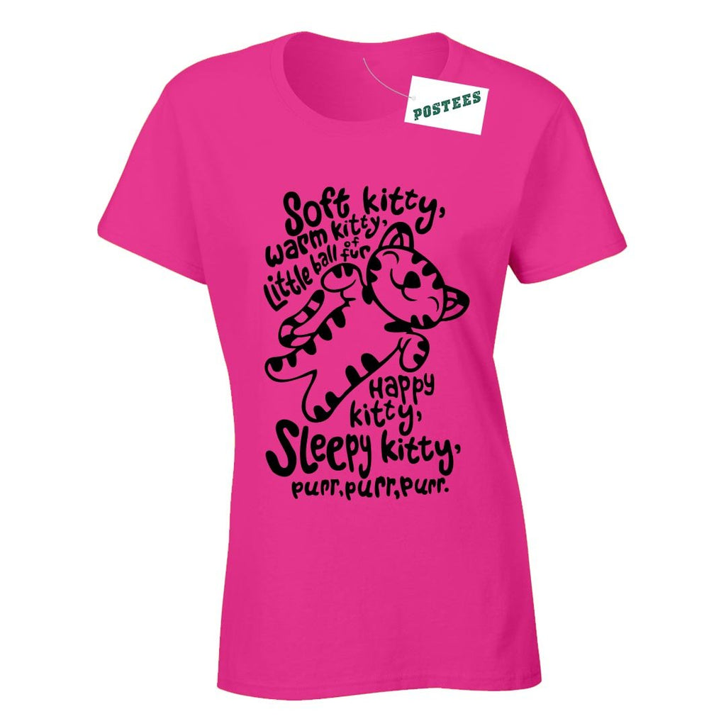 The Big Bang Theory Inspired Soft Kitty Ladyfit T-Shirt - Postees