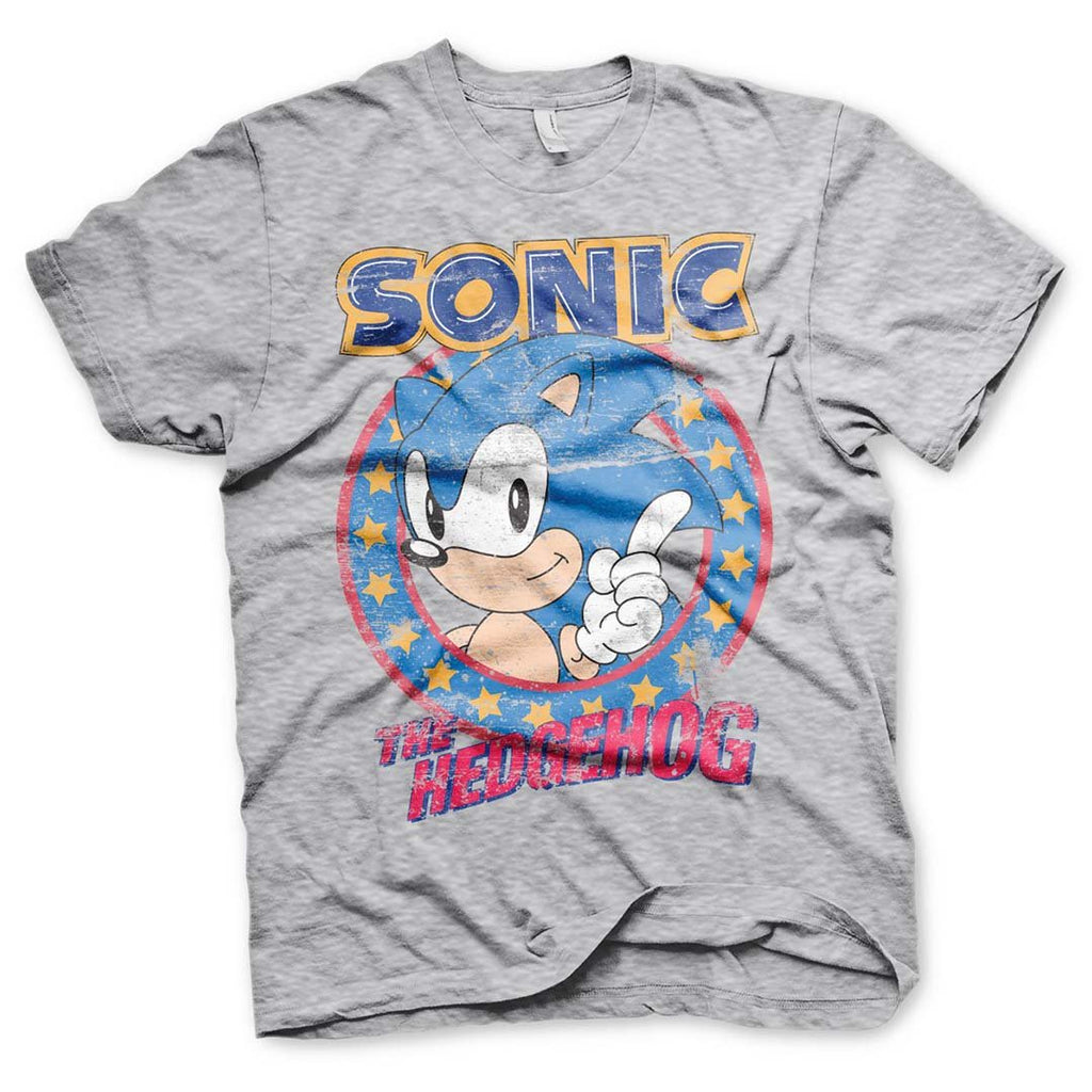 Official Sonic the Hedgehog Heather Grey T-Shirt - Postees