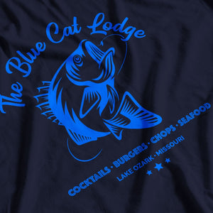 Ozark Inspired Blue Cat Lodge T-Shirt - Postees