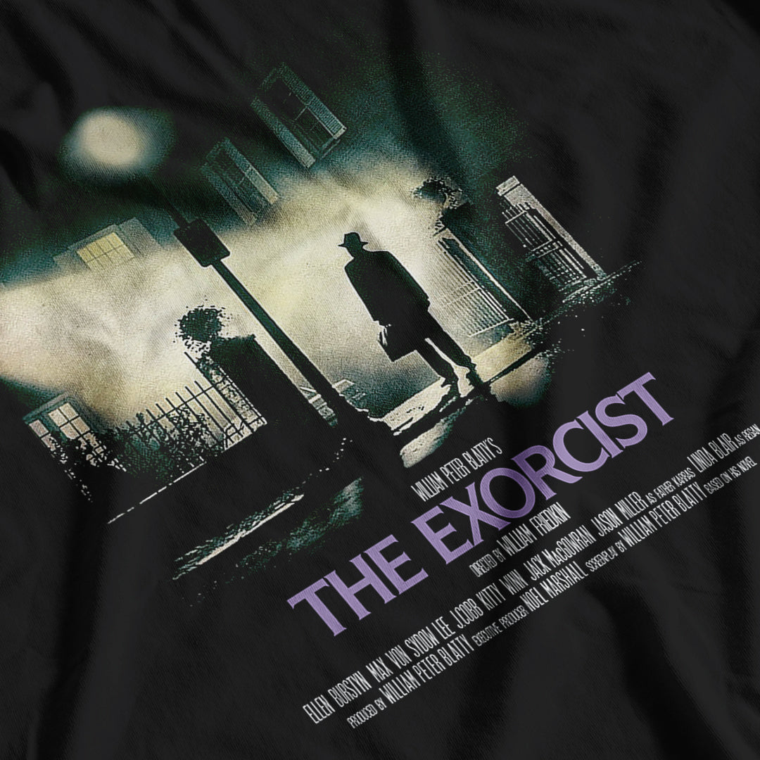 The Exorcist Movie Poster Ladies Fitted T-Shirt