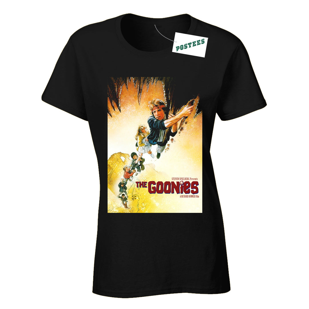 The Goonies Movie Poster Ladies Fitted T-Shirt