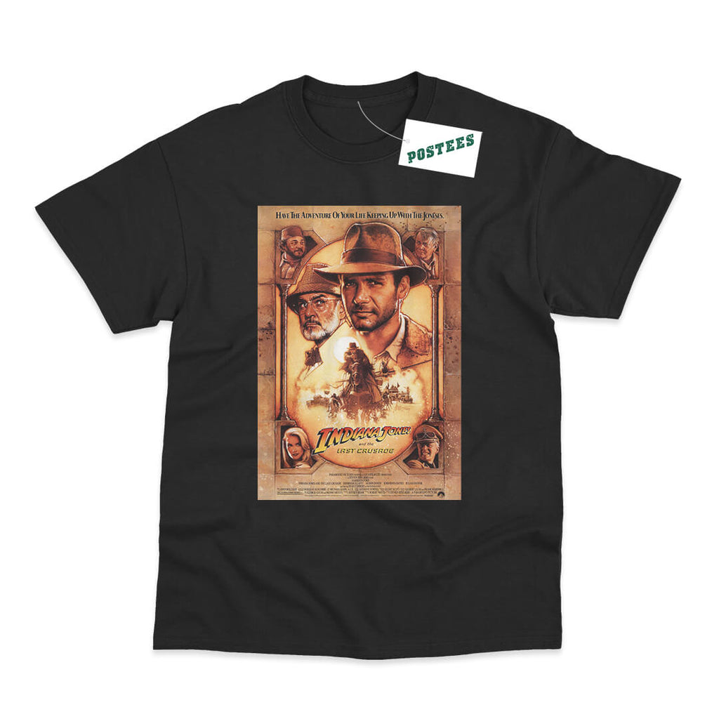 Indiana Jones and The Last Crusade Movie Poster Inspired T-Shirt