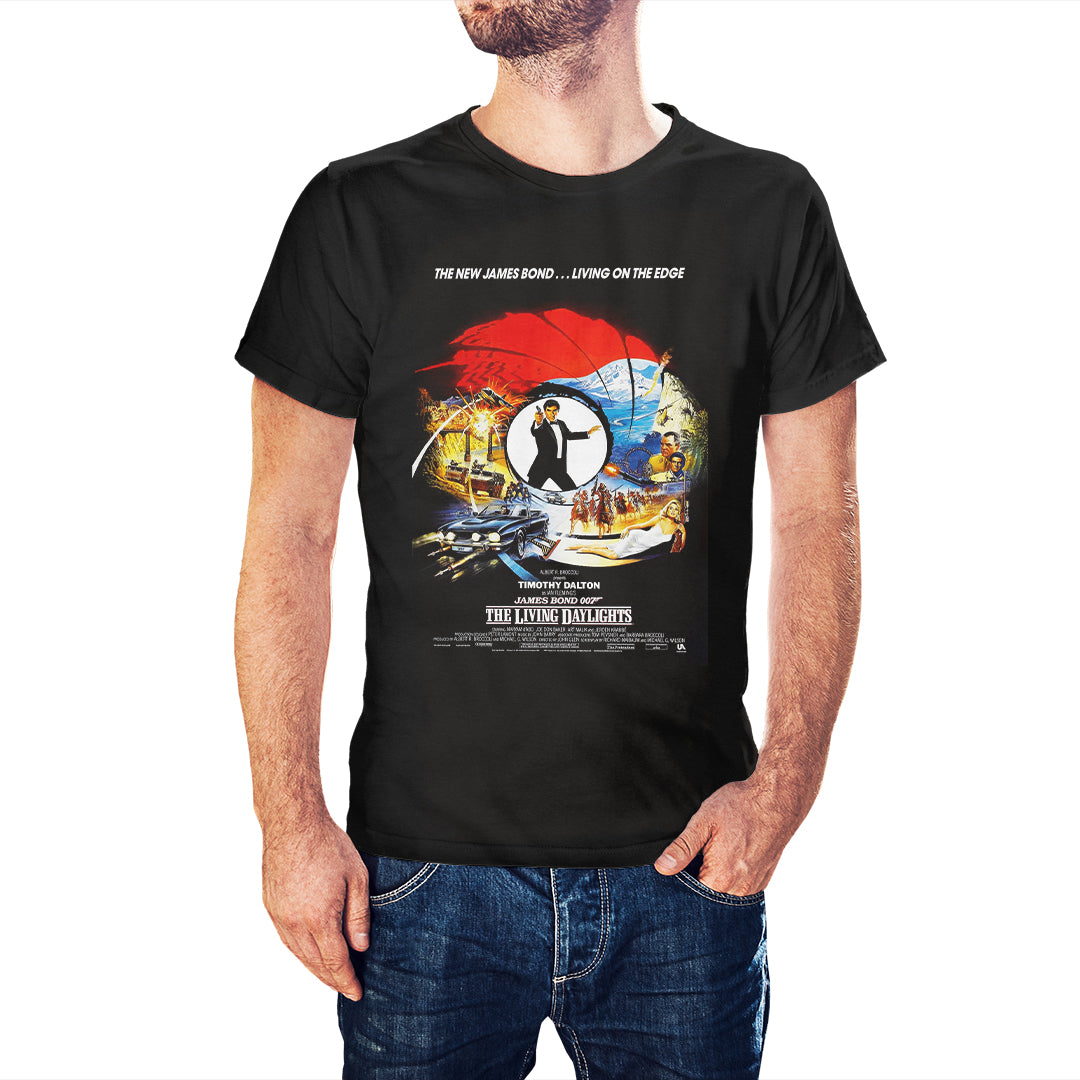 James Bond The Living Daylights Movie Poster T-Shirt