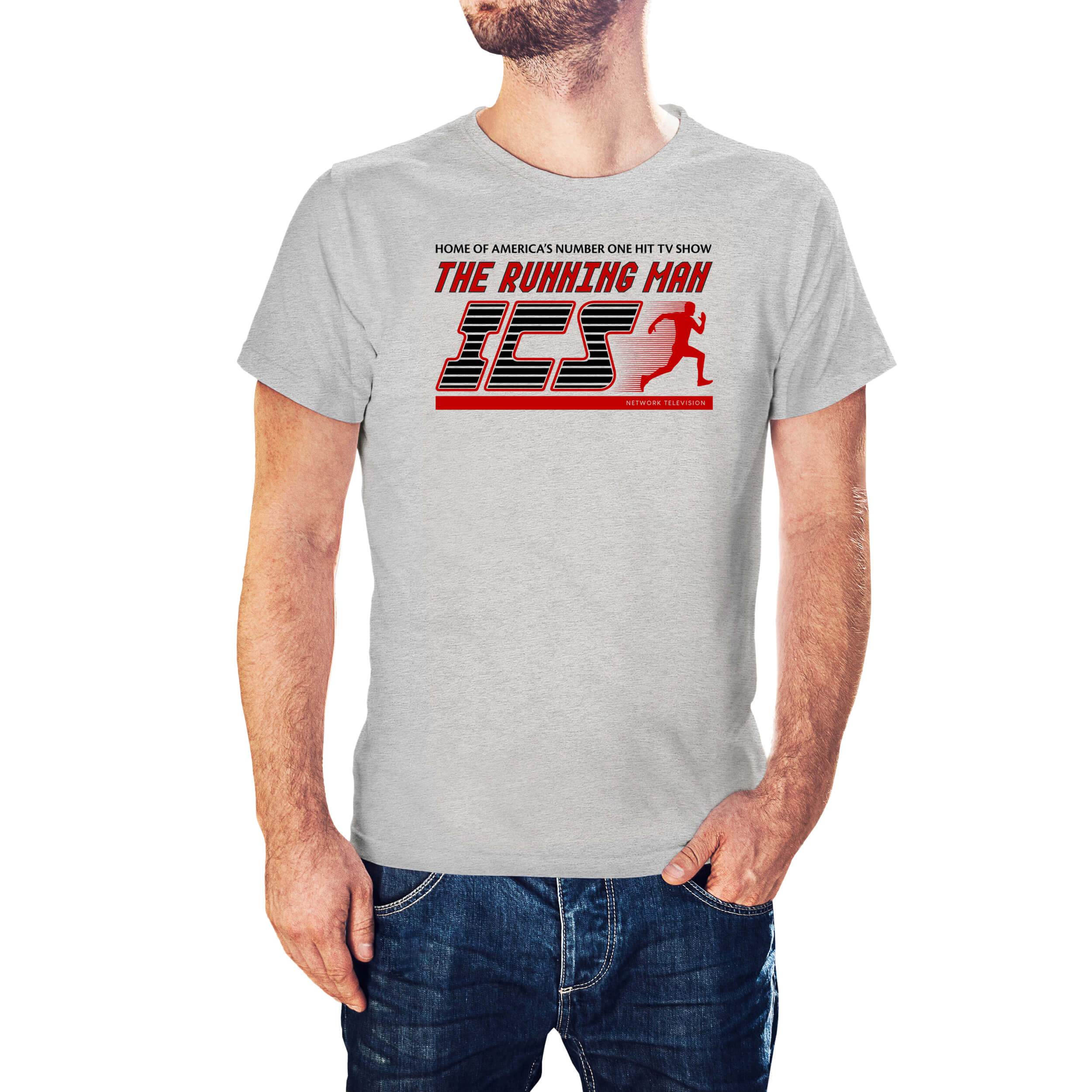 The Running Man inpsired ICS Logo T-Shirt - Postees
