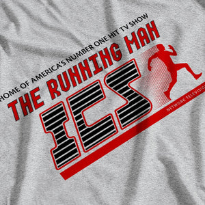 The Running Man inpsired ICS Logo T-Shirt - Postees
