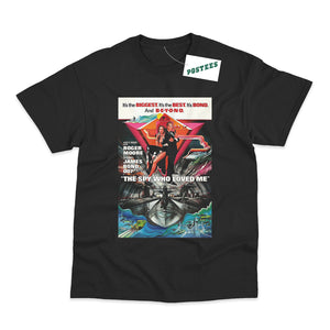 James Bond The Spy Who Loved Me Movie Poster T-Shirt