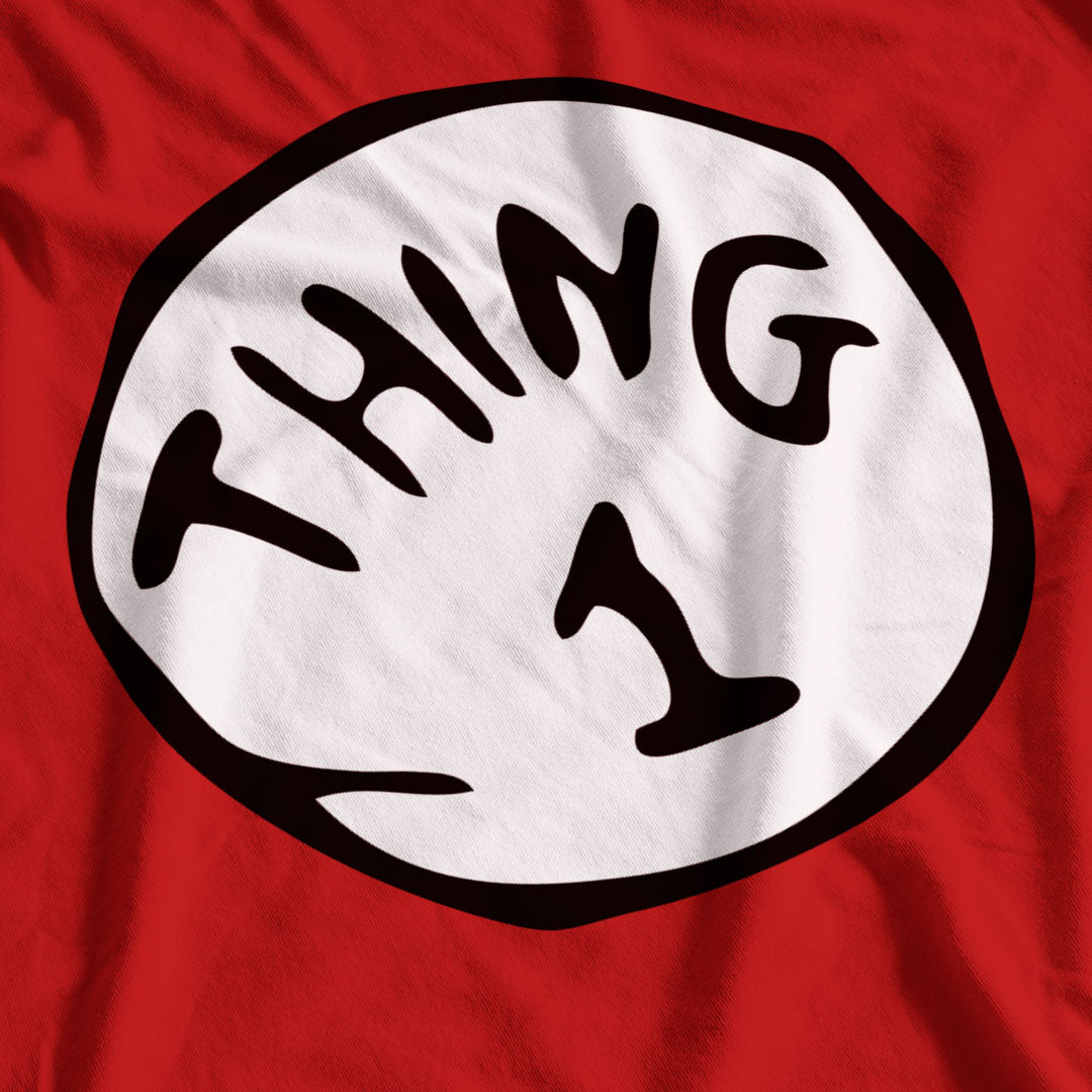Thing 1 Dr Seuss The Cat In The Hat Adult World Book Day T-Shirt