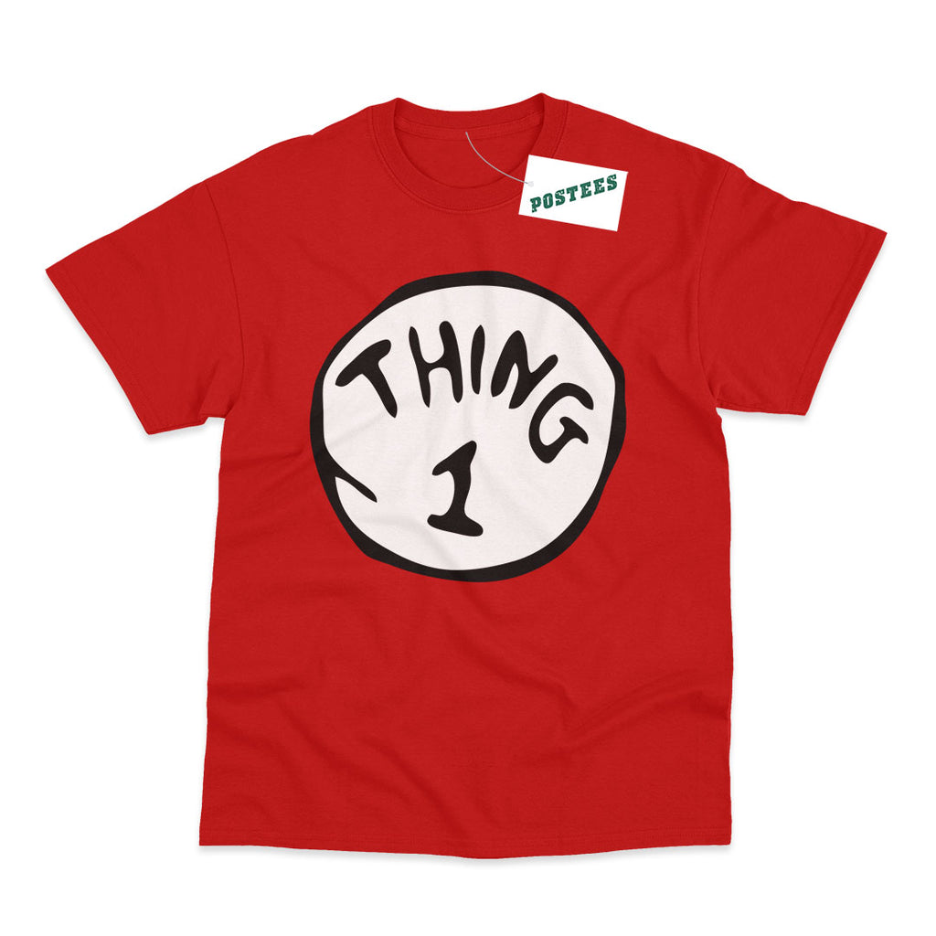 Thing 1 Dr Seuss The Cat In The Hat Adult World Book Day T-Shirt