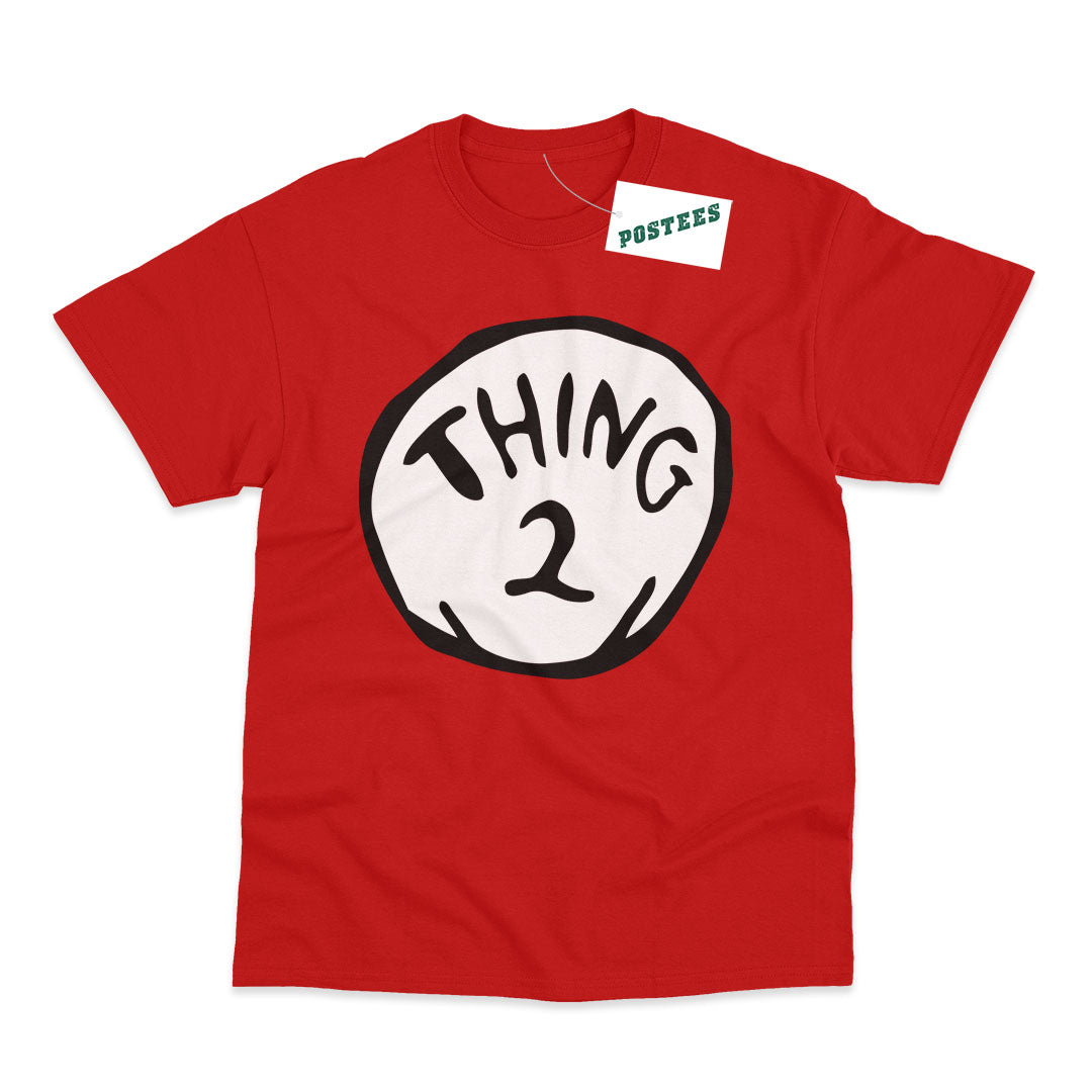 Thing 2 Dr Seuss The Cat in the Hat Adult World Book Day T-Shirt