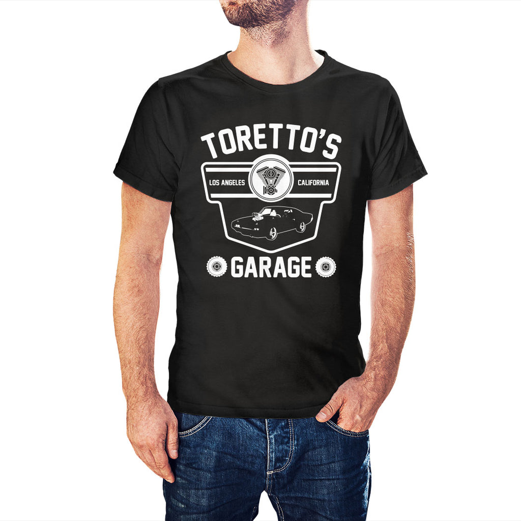 Il Garage di Toretto per la Muscle Car Vintage Fast & Furious Maglietta Il Garage di Toretto per la Muscle Car Vintage Fast & Furious Maglietta