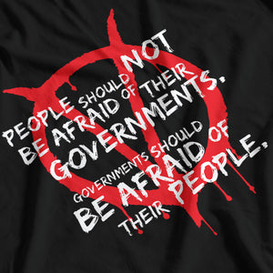 V For Vendetta Inspired People & Governments T-Shirt