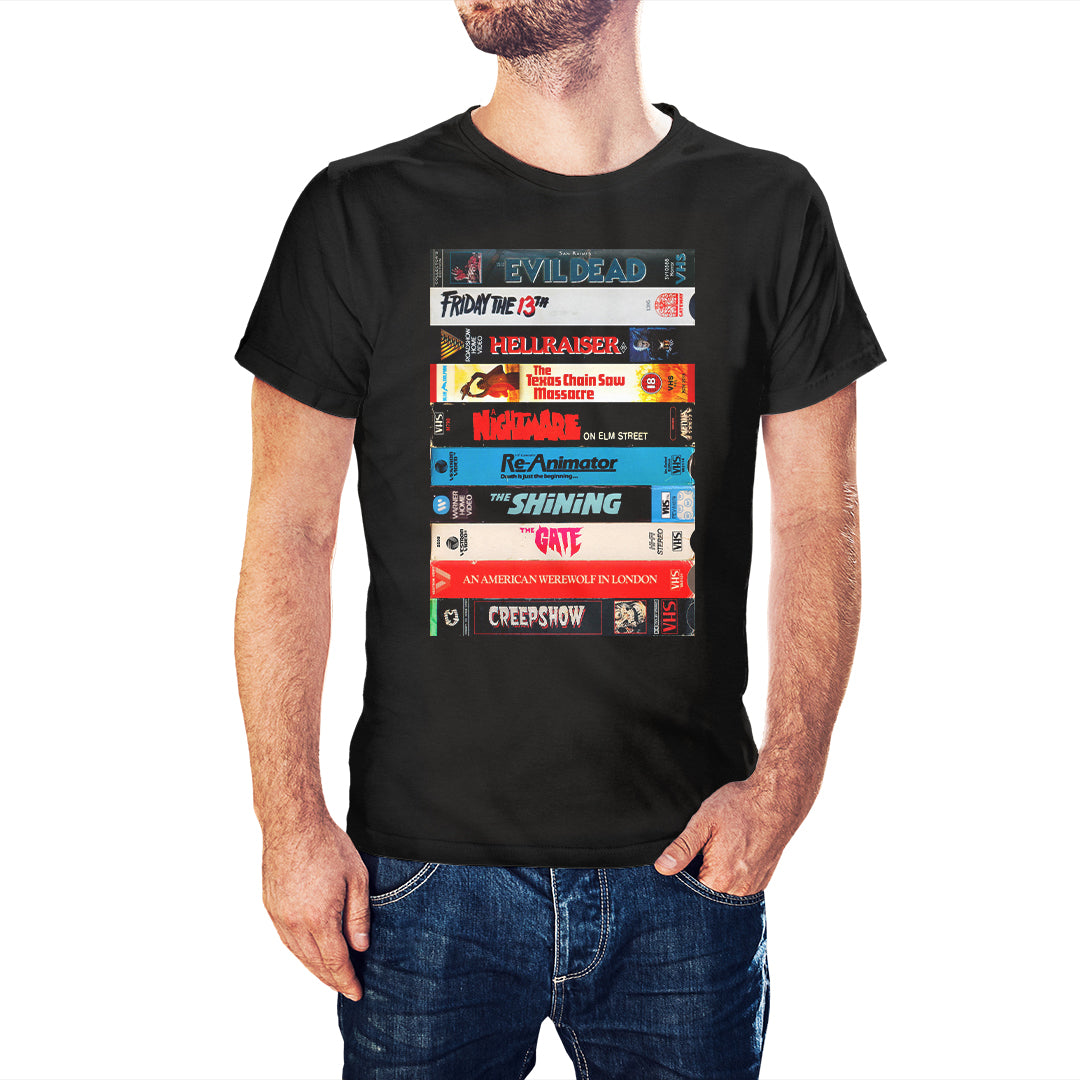 Cult Classic Horror VHS Collection T-Shirt