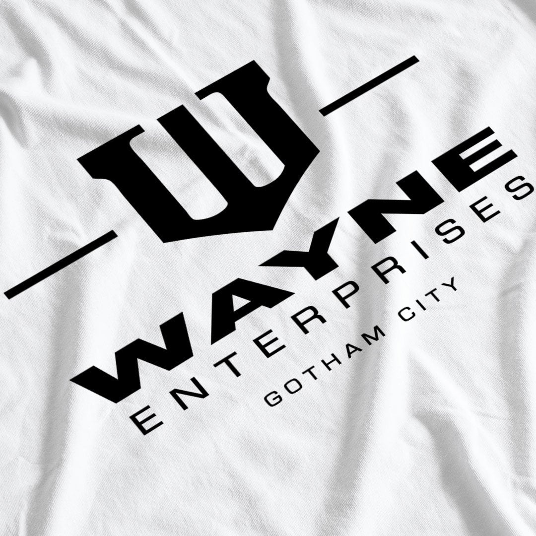 Batman Inspired Wayne Enterprises White T Shirt | Postees