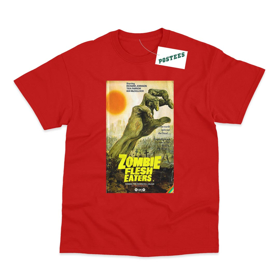 Zombie Flesh Eaters Movie Poster Style T-Shirt