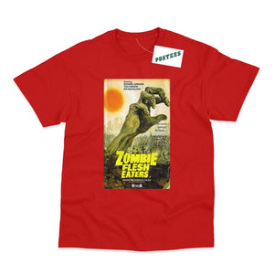 Zombie Flesh Eaters Movie Poster Style T-Shirt