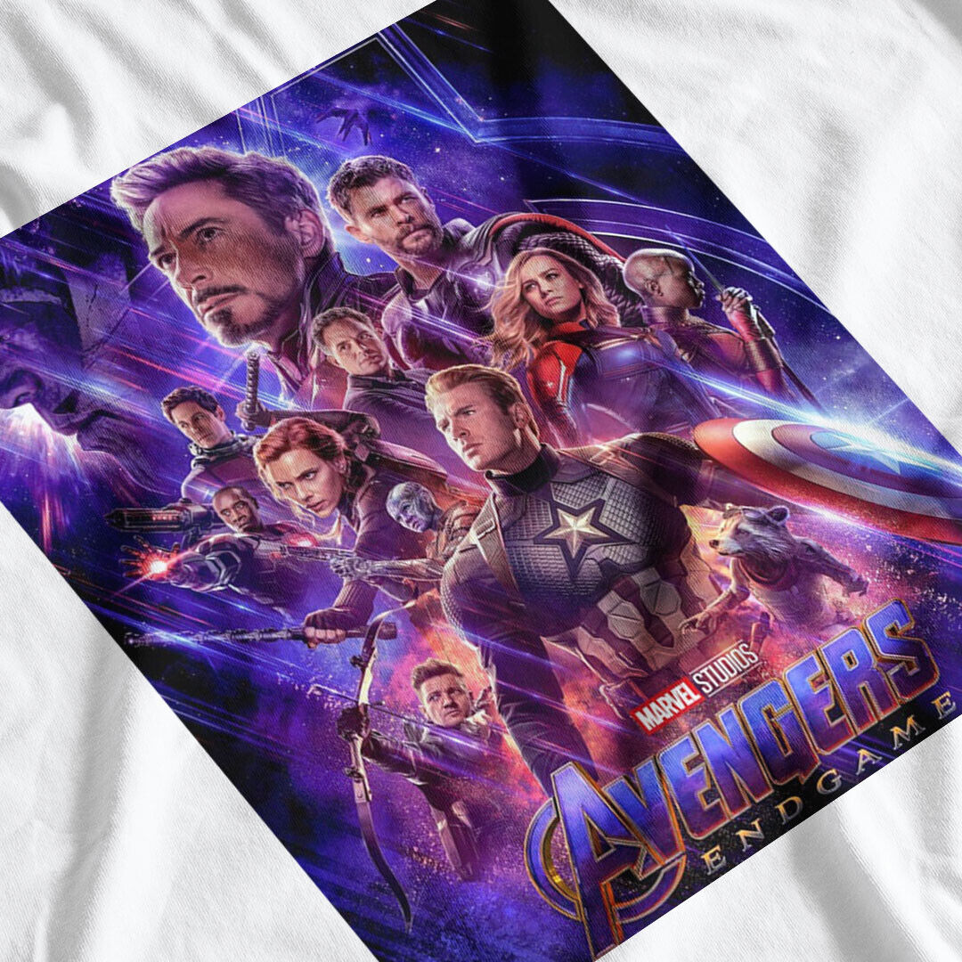 Avengers End Game Movie Poster Adult T-Shirt
