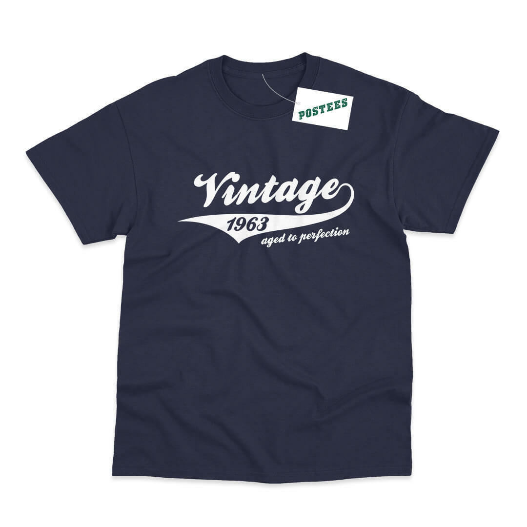Vintage Made In 1963 Birthday T-Shirt | Postees