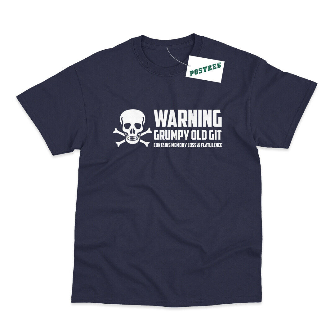 Warning Grumpy Old Git Funny T-Shirt